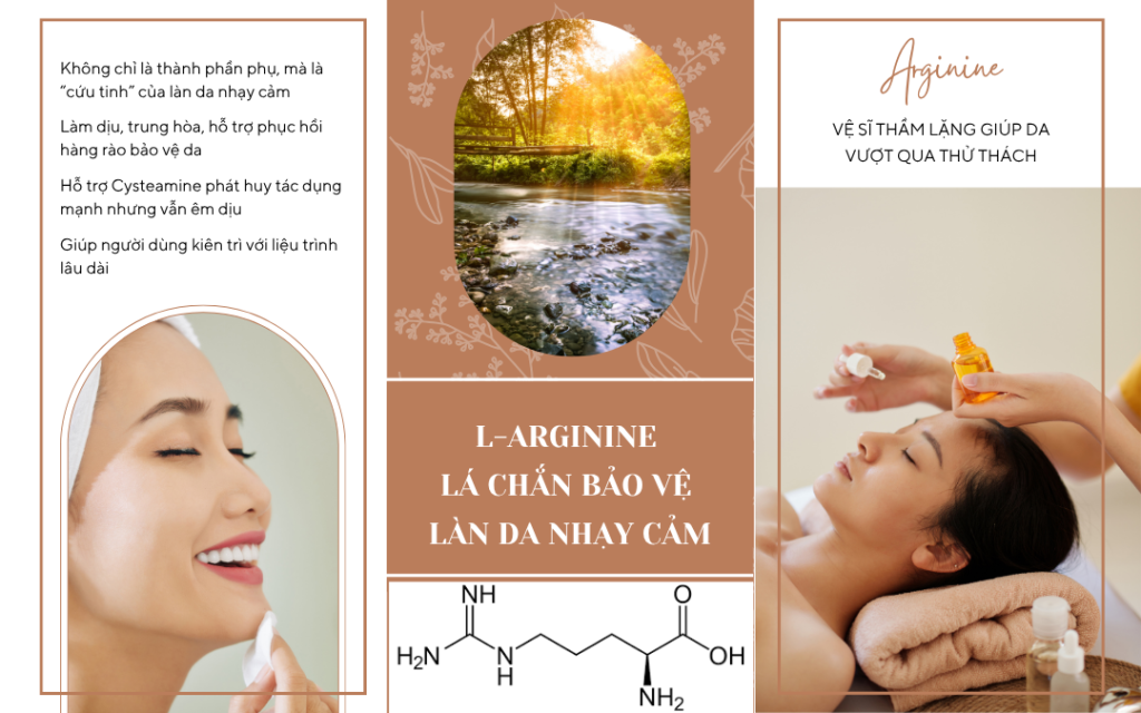 Arginine - Lá chắn trong việc bảo vệ làn da nhạy cảm