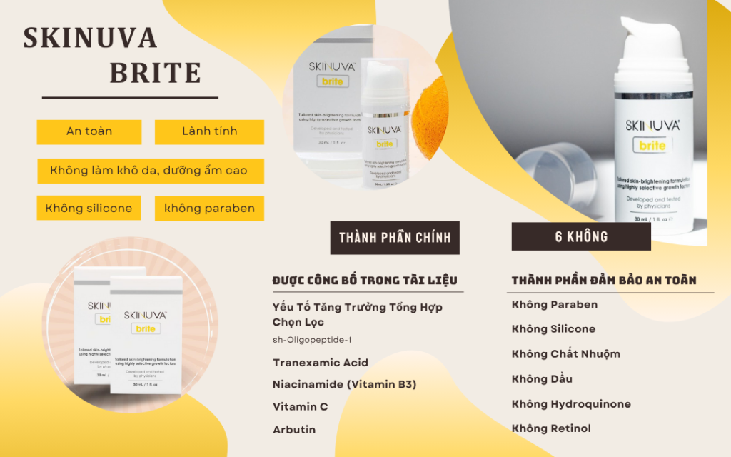 Skinuva Brite - Bước đột phá trong làm sáng da bằng yếu tố tăng trưởng