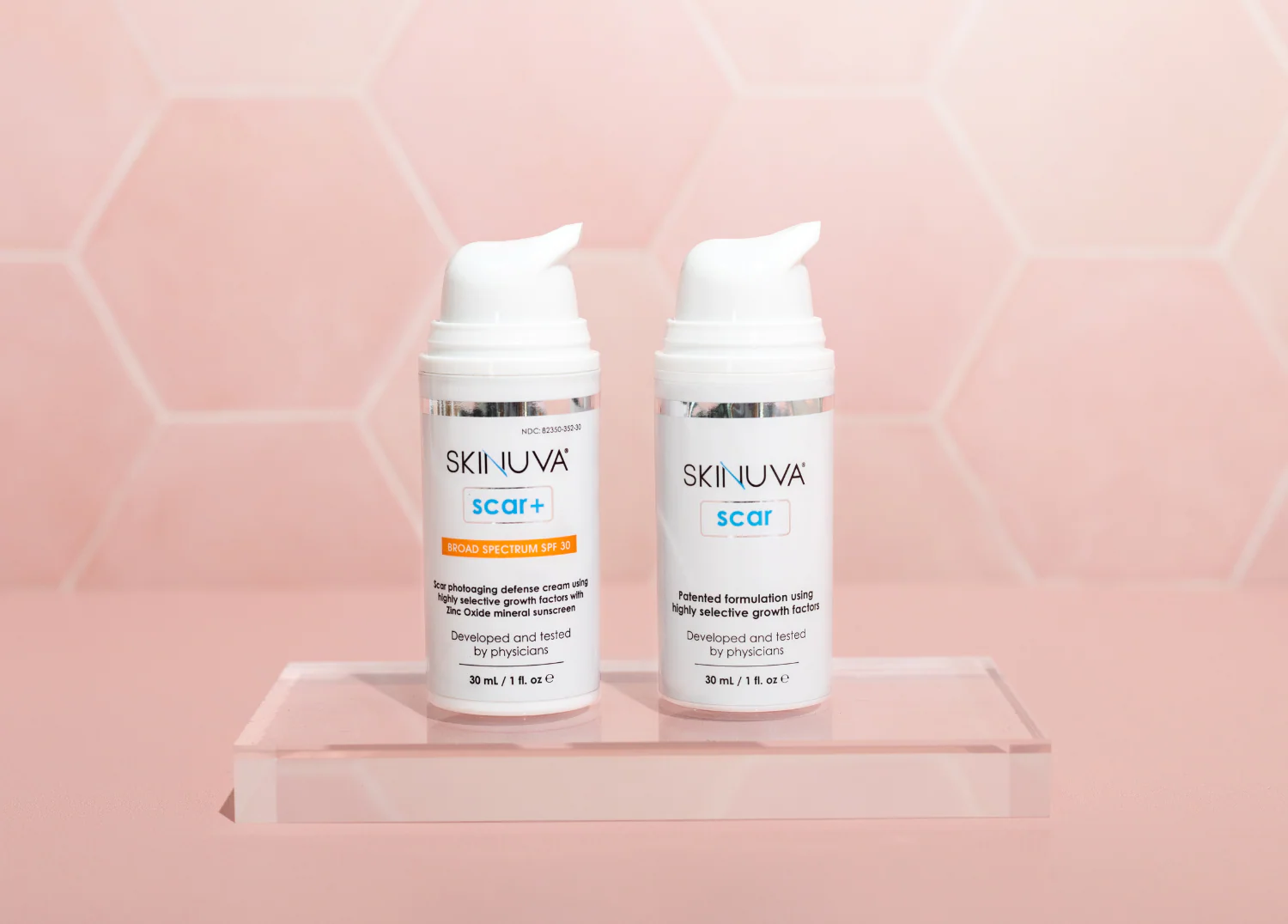 Bộ đôi Skinuva Scar và Skinuva Scar+ SPF kết hợp KCN vật lý giúp bảo vệ vết sẹo của bạn 24/24
