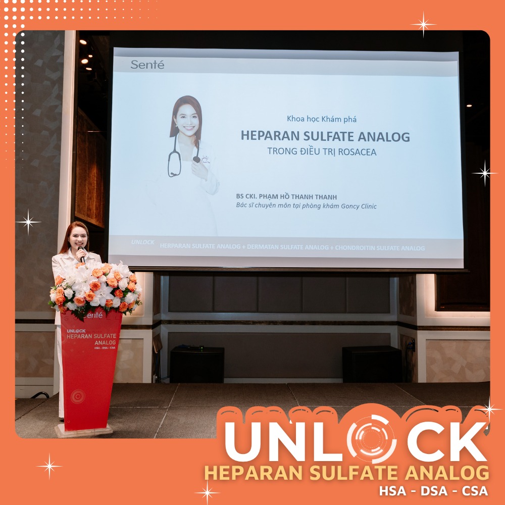 BS.CKI Phạm Hồ Thanh Thanh với bài chia sẻ "Khoa học khám phá Heparan Sulfate Analog trong điều trị Rosacea"