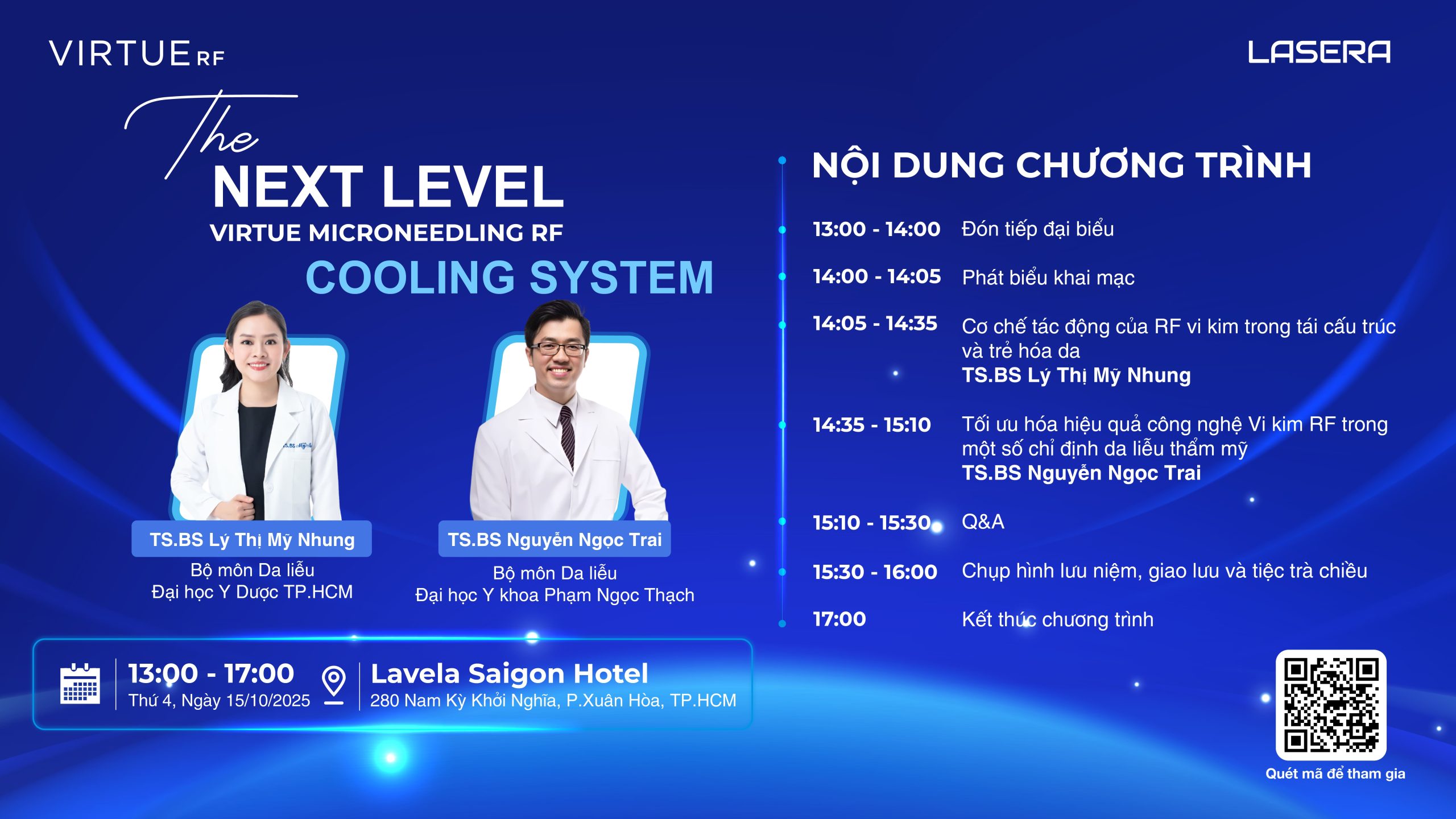 Thư mời tham dự sự kiện The next level - Virtue Microneedling RF vs Cooling System