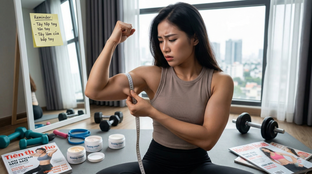 Tại sao giảm mỡ bắp tay lại khó hơn bạn nghĩ?