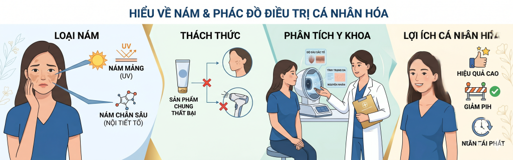 Bạn đang tìm kiếm phác đồ trị nám cá nhân hóa chuẩn y khoa?