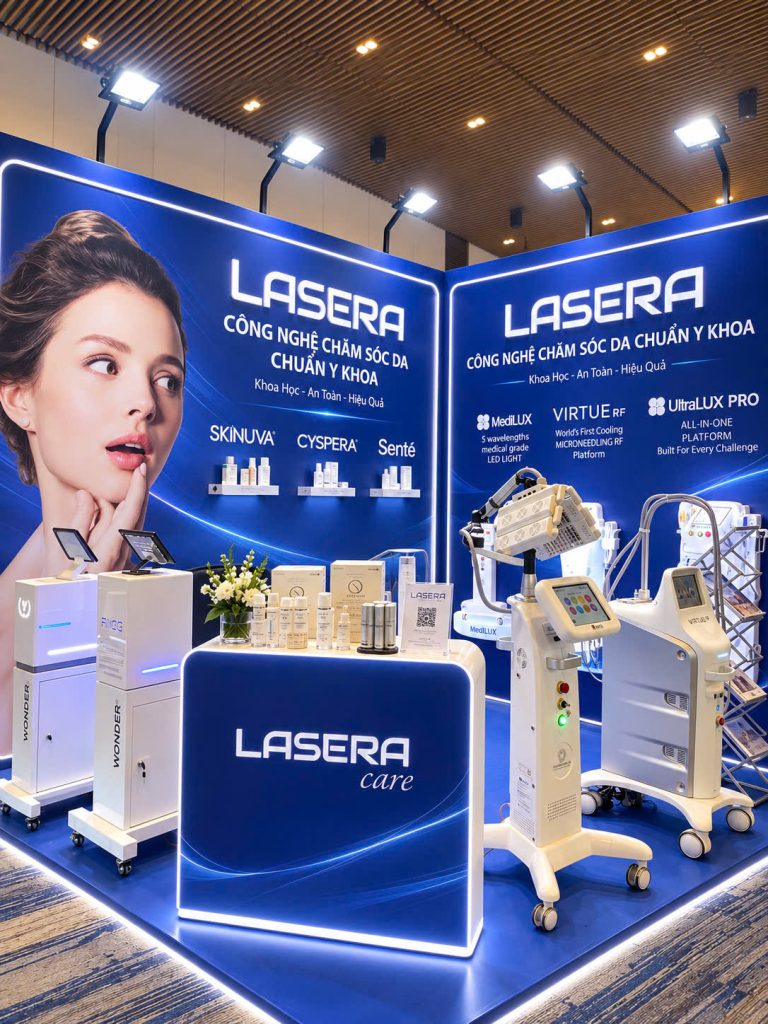 Booth LASERA B04 tại Hội nghị Da liễu miền Nam SCD 2026